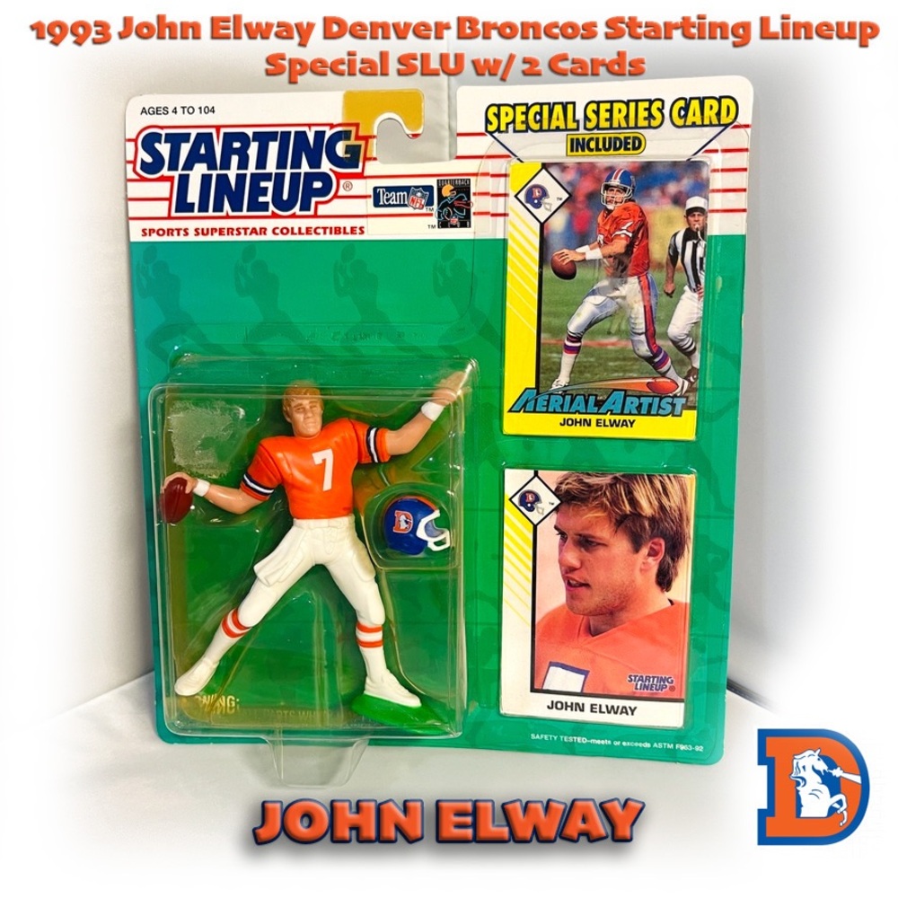 Starting Lineup John Elway Denver Broncos Action Figure with Special Series Card